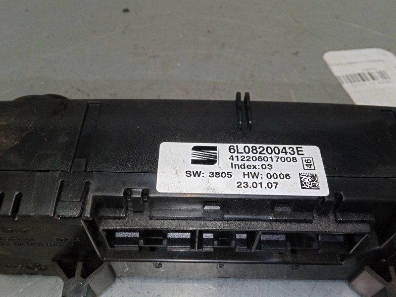 Recambio de mando climatizador para seat ibiza iii (6l1) 1.9 tdi referencia OEM IAM 6L0820043E  