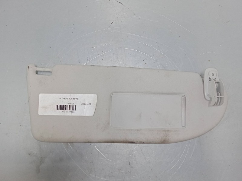 Recambio de parasol derecho para seat ibiza iii (6l1) 1.9 tdi referencia OEM IAM   