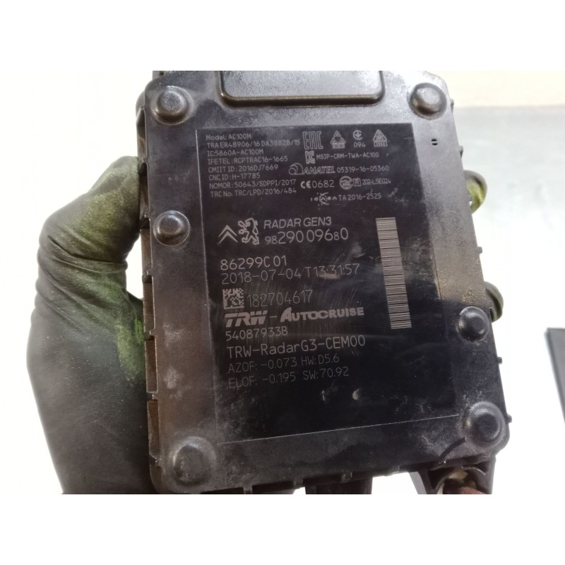 Recambio de modulo radar control distancia para citroën c4 spacetourer (3d_) 1.5 bluehdi 130 referencia OEM IAM 9829009680  