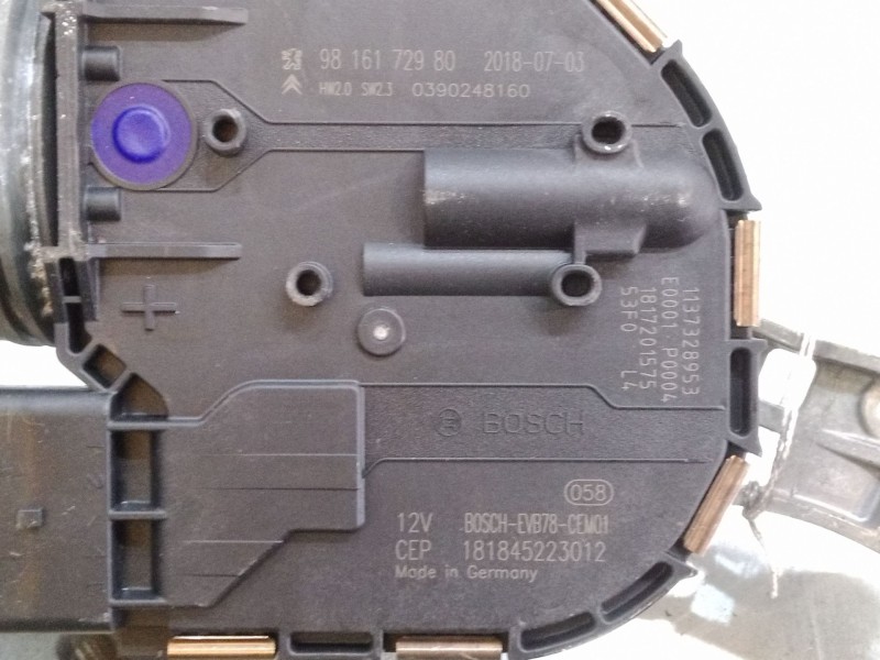 Recambio de motor limpiaparabrisas delantero izquierdo para citroën c4 spacetourer (3d_) 1.5 bluehdi 130 referencia OEM IAM 9816