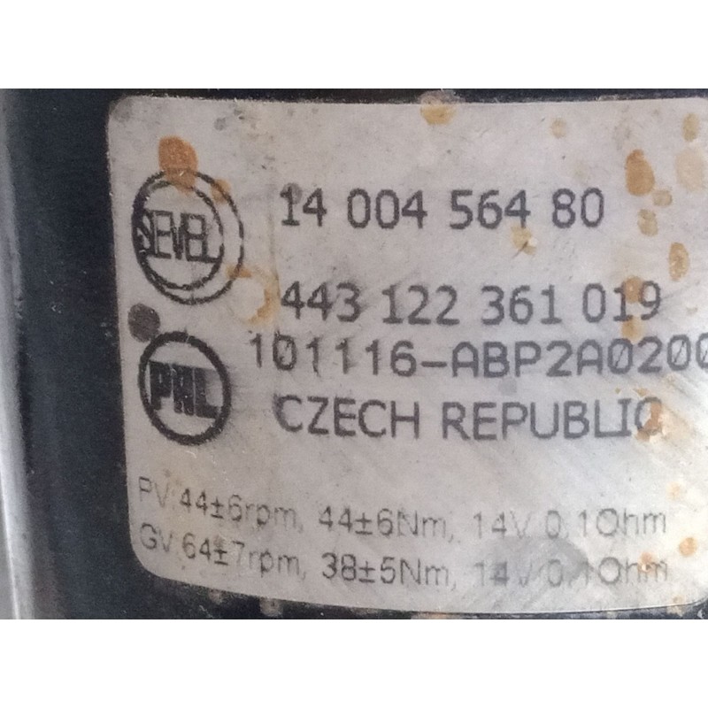 Recambio de motor limpia delantero para citroën jumpy ii furgoneta 1.6 hdi 90 16v referencia OEM IAM   