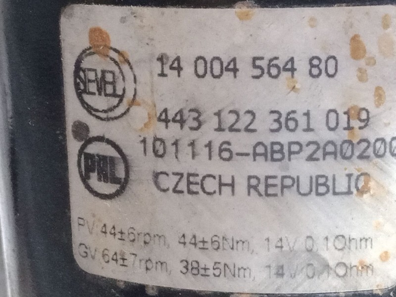 Recambio de motor limpia delantero para citroën jumpy ii furgoneta 1.6 hdi 90 16v referencia OEM IAM   