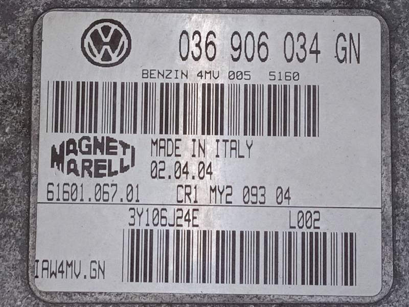 CENTRALITA MOTOR UCE 036906034GN 6160106701