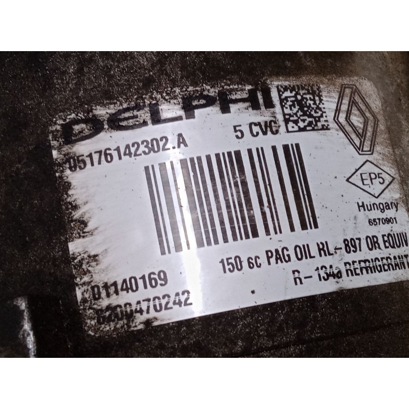 Recambio de compresor a/a para renault megane ii station wagon (km0/1_) 1.6 16v referencia OEM IAM 8200470242   Recambio de compresor a/a para renault megane ii station wagon (km0/1_) 1.6 16v referencia OEM IAM 8200470242