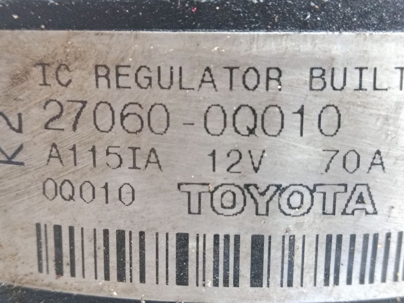 Recambio de alternador para peugeot 107 (pm_, pn_) 1.0 referencia OEM IAM 270600Q010  