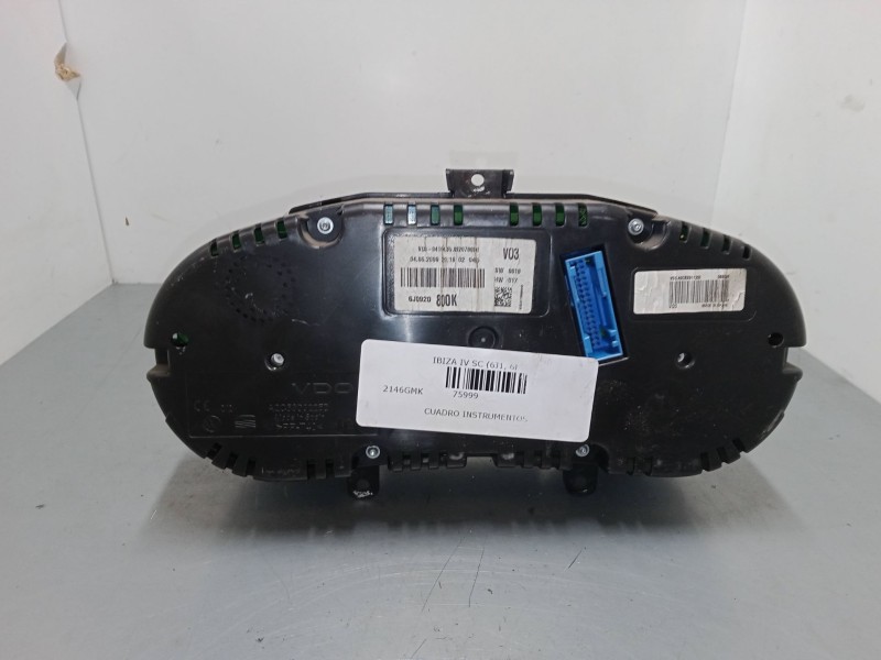 Recambio de cuadro instrumentos para seat ibiza iv sc (6j1, 6p5) 1.2 referencia OEM IAM GJ0920800K  