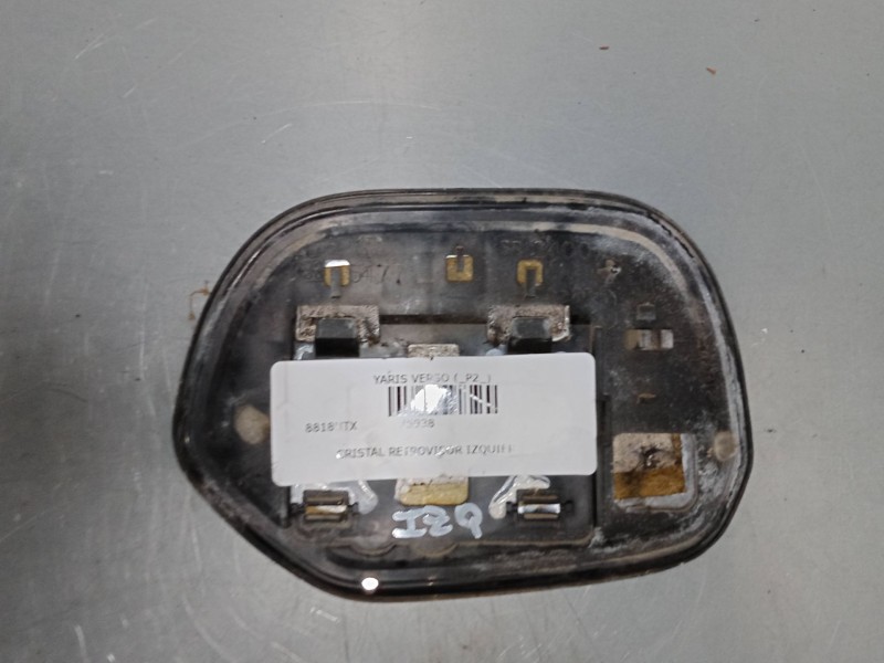 Recambio de cristal retrovisor izquierdo para toyota yaris verso (_p2_) 1.3 (ncp20_, ncp22_) referencia OEM IAM   