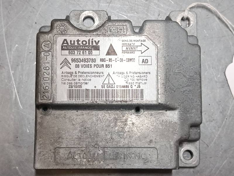 CENTRALITA AIRBAG 9653493780 603726100 