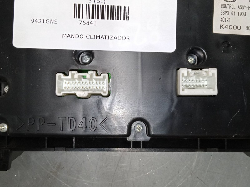 Recambio de mando climatizador para mazda 3 (bl) 1.6 mz-cd (bl14) referencia OEM IAM BBP361190J  