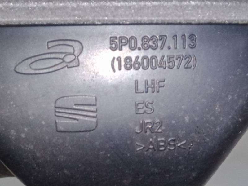 Recambio de maneta interior delantera izquierda para seat leon (1p1) 1.6 referencia OEM IAM 3B0837207  5P0837113