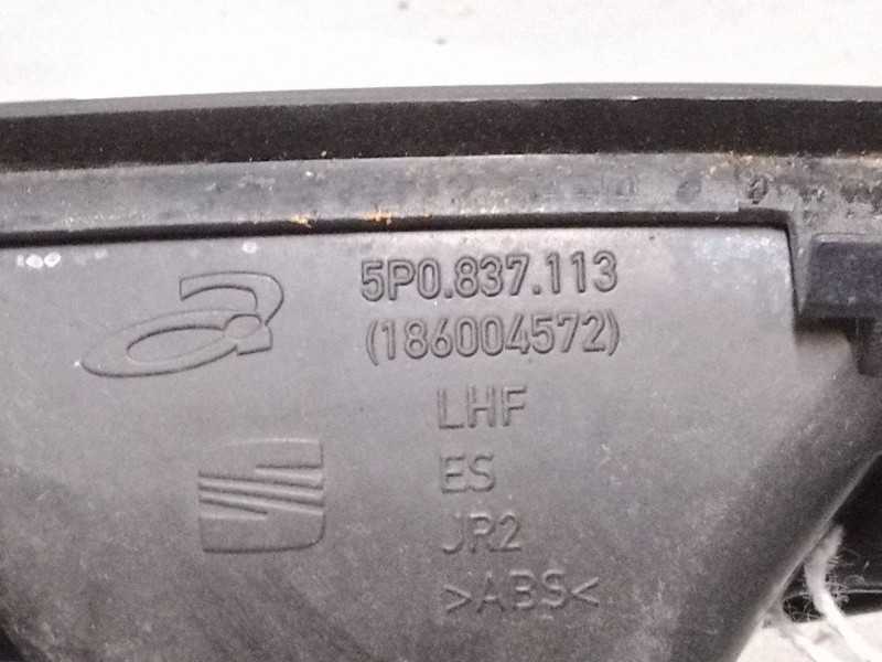 Recambio de maneta interior trasera izquierda para seat leon (1p1) 1.6 referencia OEM IAM 5P0837113  