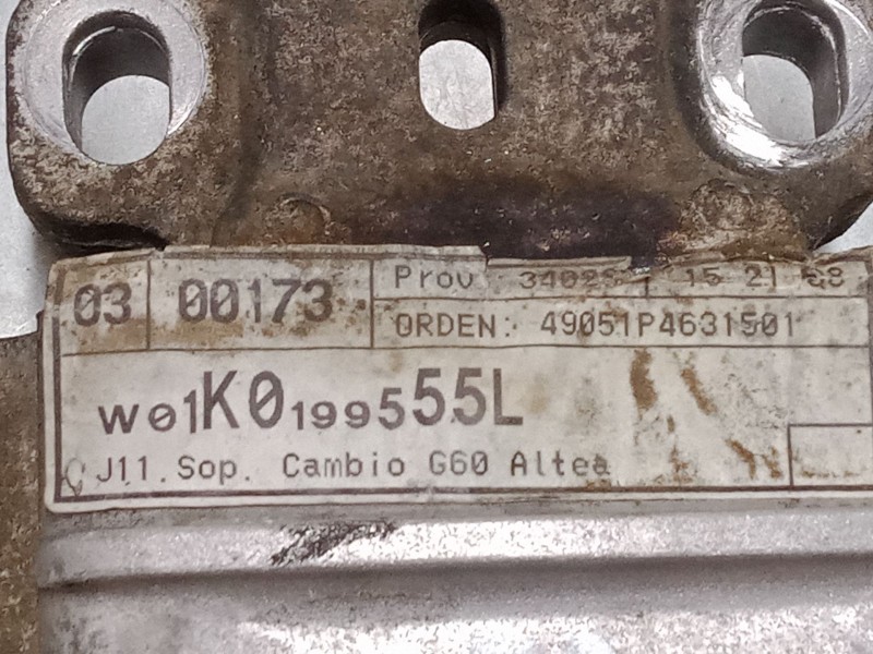 Recambio de soporte cambio para seat leon (1p1) 1.6 referencia OEM IAM 1K0199555L  