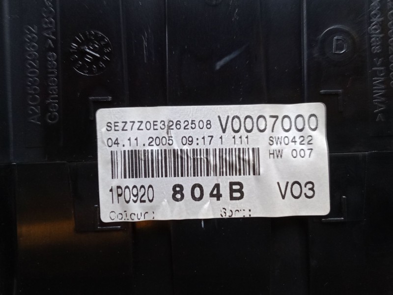 Recambio de cuadro instrumentos para seat leon (1p1) 1.6 referencia OEM IAM 1P1857003TLF  