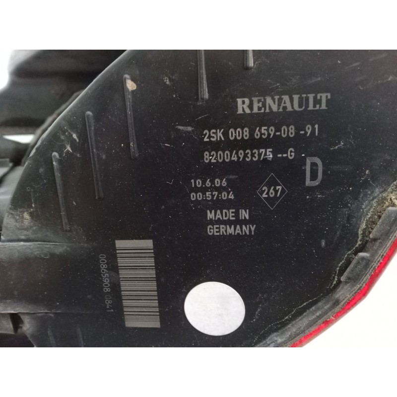 Recambio de piloto trasero derecho para renault scénic ii (jm0/1_) 1.6 16v (jm1r) referencia OEM IAM 8200493375  