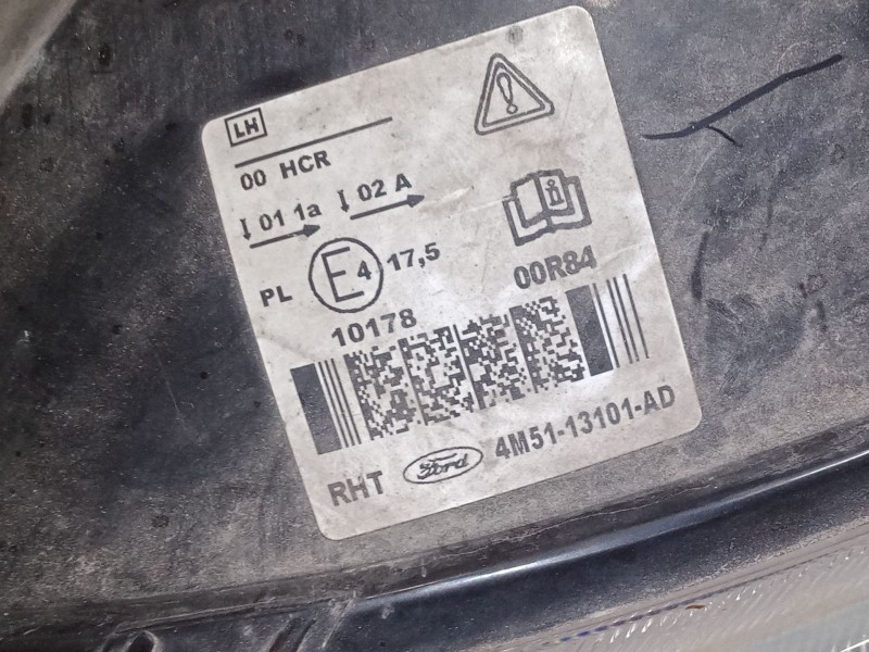 Recambio de faro izquierdo para ford focus ii sedán (db_, fch, dh) 2.0 tdci referencia OEM IAM 4M5113101AD  