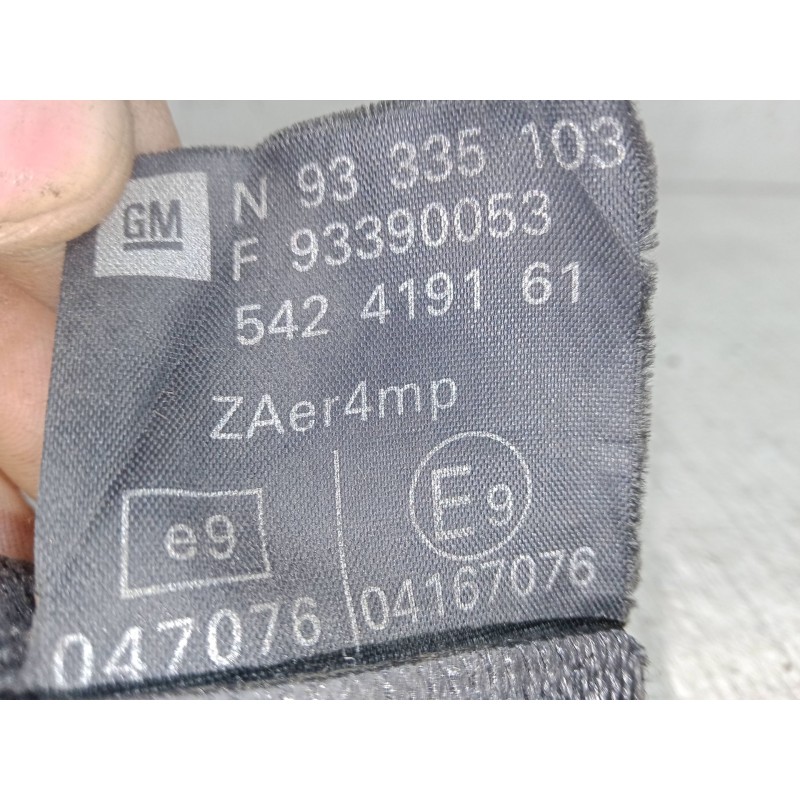Recambio de cinturon seguridad delantero izquierdo para opel meriva a monospace (x03) 1.7 dti (e75) referencia OEM IAM 93335103 