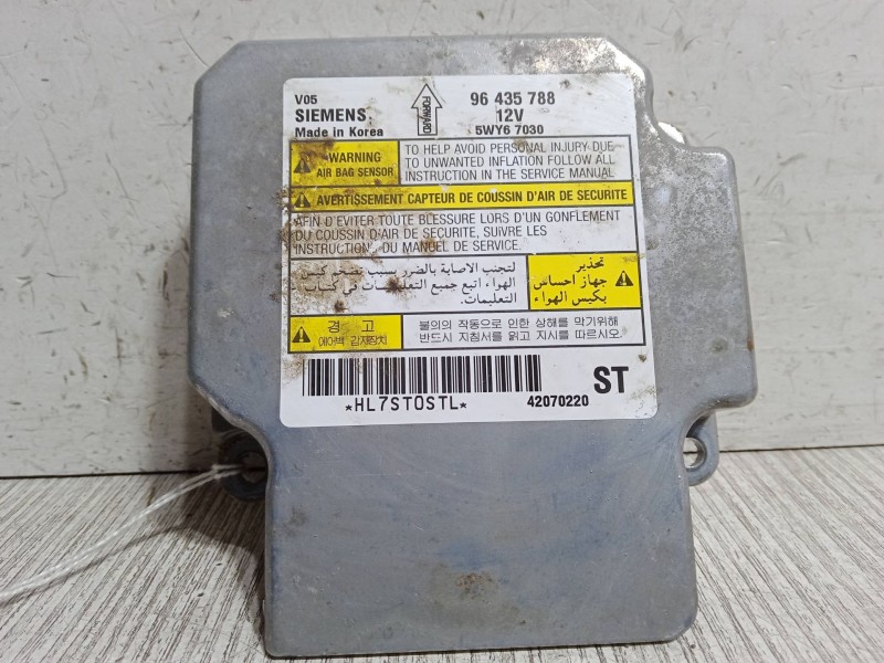 Recambio de centralita airbag para chevrolet epica (kl1_) 2.0 d referencia OEM IAM 96435788  