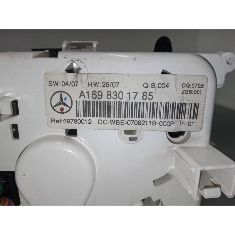 Recambio de mando calefaccion / a/a para mercedes-benz clase a (w169) a 180 cdi (169.007, 169.307) referencia OEM IAM A169830178