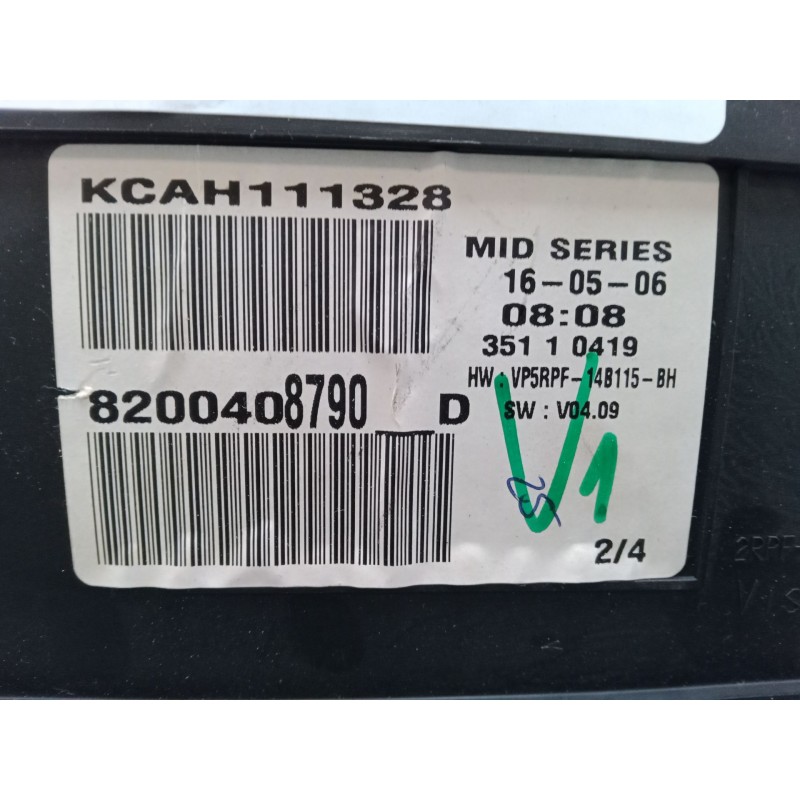 Recambio de cuadro instrumentos para renault megane ii station wagon (km0/1_) 1.6 16v referencia OEM IAM 820040890D  