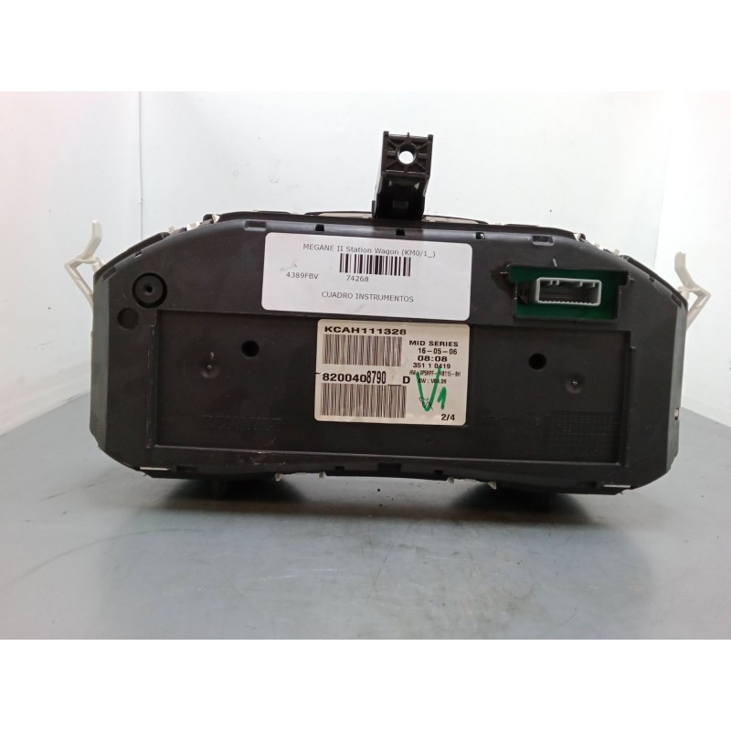 Recambio de cuadro instrumentos para renault megane ii station wagon (km0/1_) 1.6 16v referencia OEM IAM 820040890D  