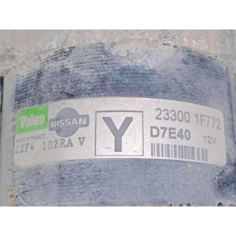 Recambio de motor arranque para nissan micra iii (k12) 1.2 16v referencia OEM IAM 233001F772 22F4102RAV D7E4012V