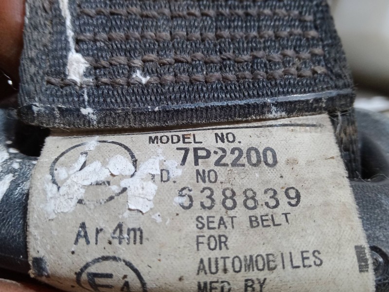 Recambio de cinturon seguridad trasero izquierdo para peugeot 107 (pm_, pn_) 1.0 referencia OEM IAM   