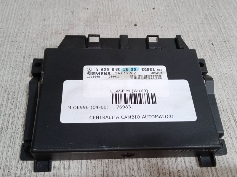 Recambio de centralita cambio automatico para mercedes-benz clase m (w163) ml 430 (163.172) referencia OEM IAM A0225451832  