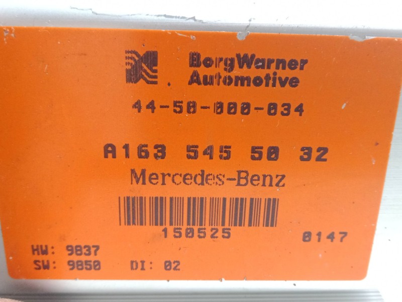 Recambio de centralita cambio automatico para mercedes-benz clase m (w163) ml 430 (163.172) referencia OEM IAM A1635455032  