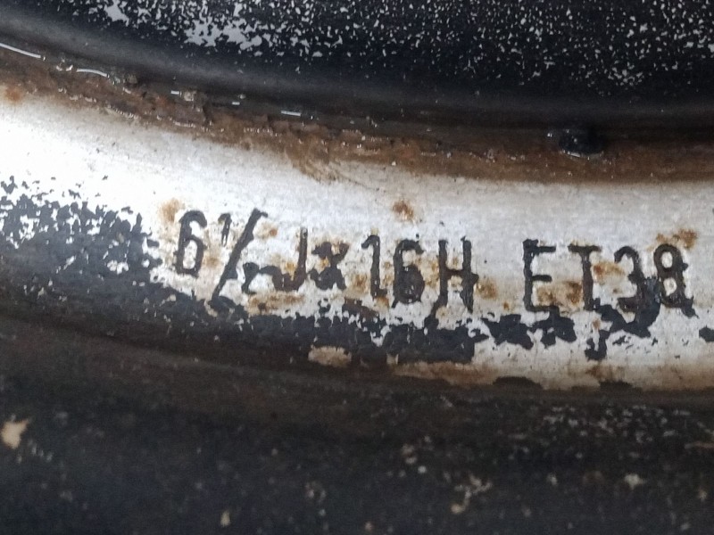 Recambio de llanta chapa 16´´ para opel frontera a sport (u92) 2.0 i (52sud2, 55sud2) referencia OEM IAM 6.5 JX16H ET38  