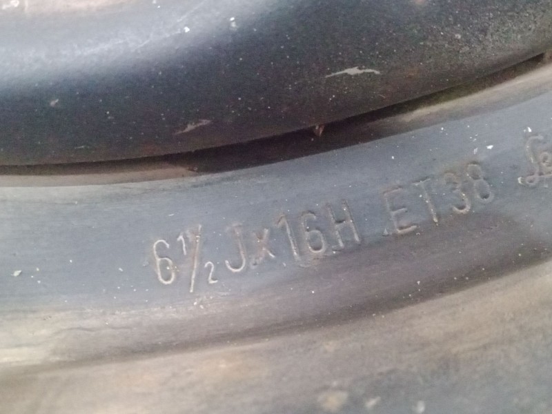 Recambio de llanta chapa 16´´ para opel frontera a sport (u92) 2.0 i (52sud2, 55sud2) referencia OEM IAM 6.5 JX16H ET38  