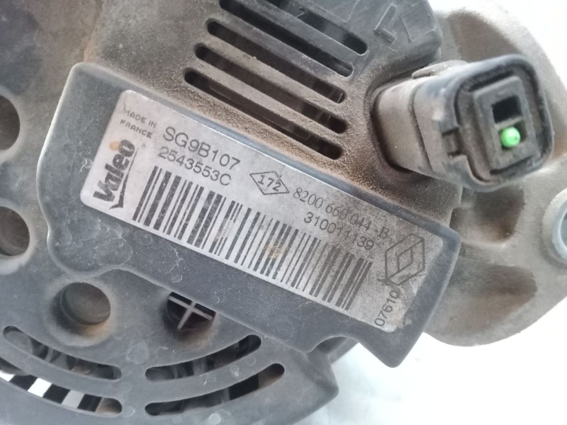 Recambio de alternador para dacia sandero 1.2 16v referencia OEM IAM 8200660044B SG9B107 2543553C