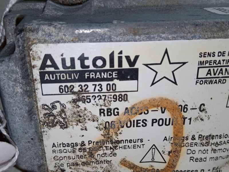 Recambio de centralita airbag para peugeot 206 hatchback (2a/c) 1.4 i referencia OEM IAM 9652275980  602327300