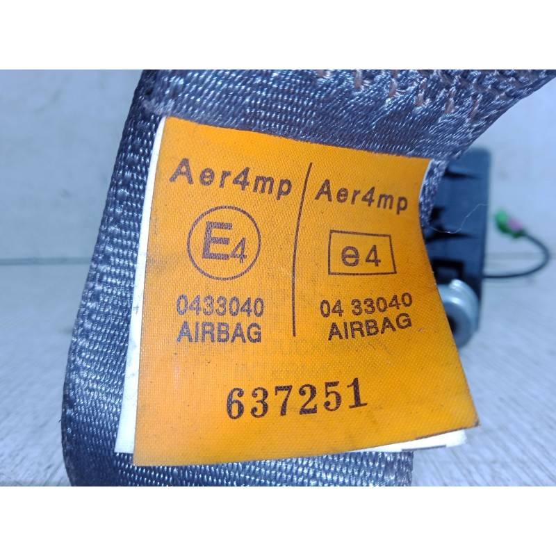 Recambio de cinturon seguridad delantero derecho para chevrolet aveo / kalos sedán (t250, t255) 1.4 referencia OEM IAM 637251  