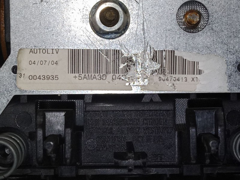 Recambio de airbag volante para citroën xsara picasso (n68) 2.0 hdi referencia OEM IAM 96470413XT  