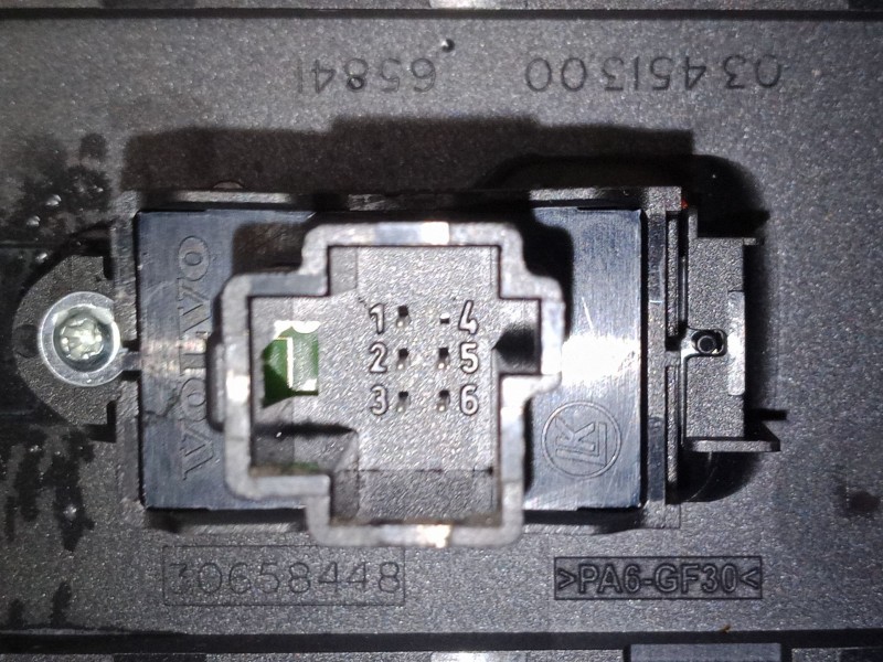 Recambio de mando elevalunas delantero derecho para volvo v50 (545) 2.4 referencia OEM IAM   