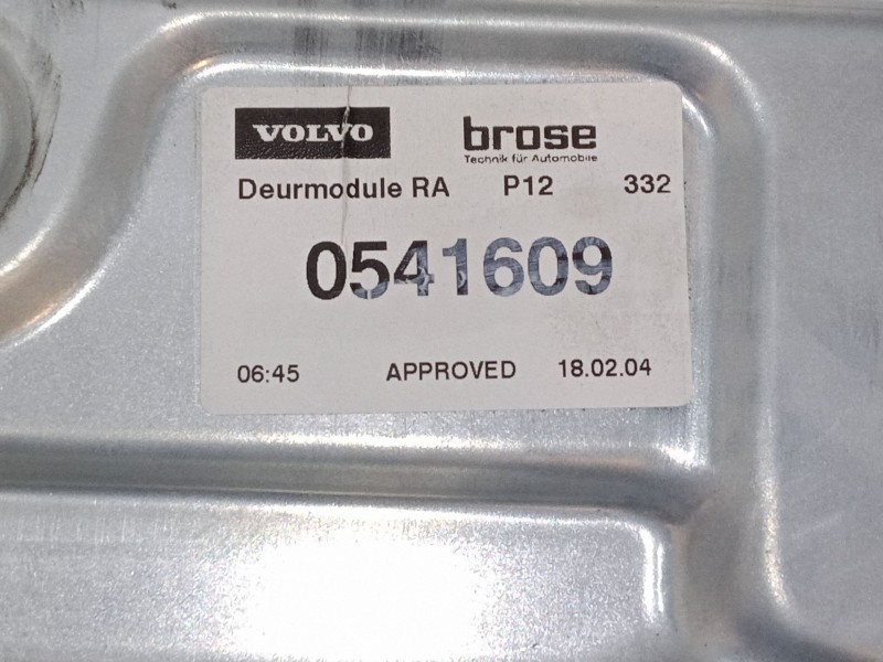 Recambio de elevalunas electrico trasero derecho para volvo v50 (545) 2.4 referencia OEM IAM   