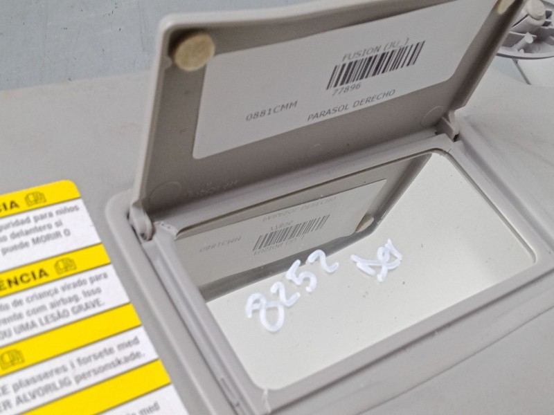 Recambio de parasol derecho para ford fusion (ju_) 1.4 referencia OEM IAM   