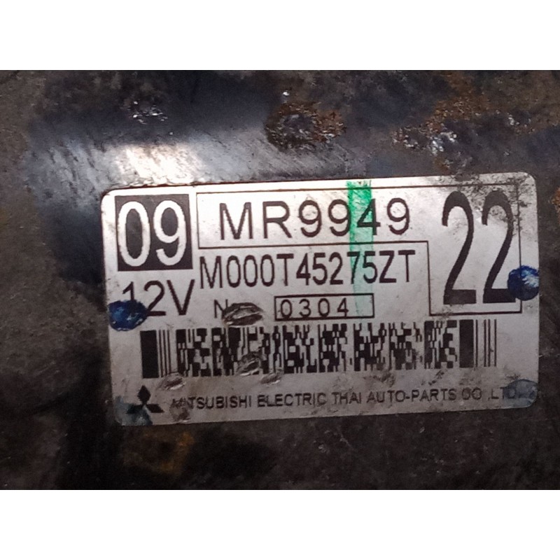 Recambio de motor arranque para mitsubishi lancer viii (cy_a, cz_a) 1.5 referencia OEM IAM M000T45275ZT  MR9949