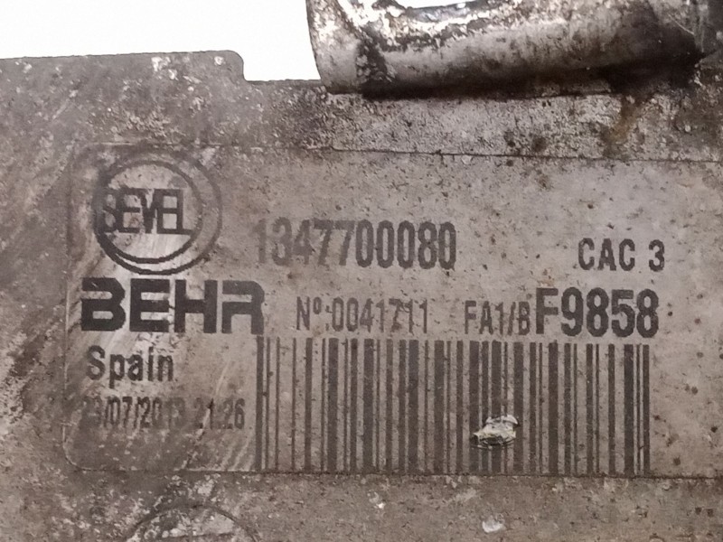 Recambio de intercooler para peugeot box bus17 l4h2 160 box bus17 l4h2 160 referencia OEM IAM 1347700080  