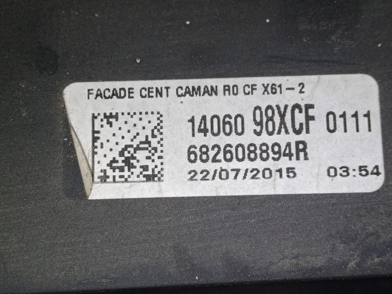 Recambio de consola central superior para renault kangoo / grand kangoo ii (kw0/1_) 1.5 dci 90 (kw05, kw08, kw0g, kw11) referenc