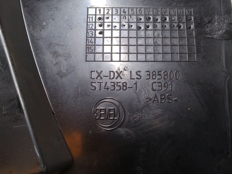 Recambio de aireador central derecho para peugeot box bus17 l4h2 160 box bus17 l4h2 160 referencia OEM IAM   