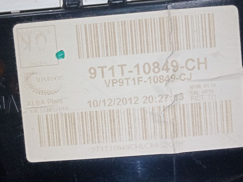 Recambio de cuadro instrumentos para ford tourneo connect 1.8 tdci referencia OEM IAM 9T1T10849CH  VP9T1F10849CJ Recambio de cuadro instrumentos para ford tourneo connect 1.8 tdci referencia OEM IAM 9T1T10849CH  VP9T1F10849CJ