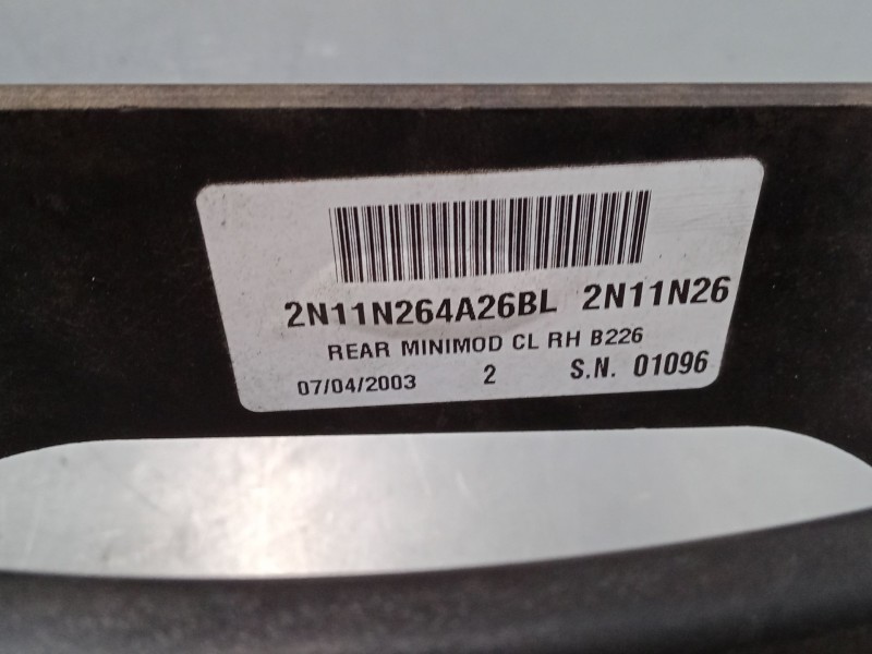 Recambio de maneta exterior puerta trasera derecha para ford fusion (ju_) 1.4 referencia OEM IAM   