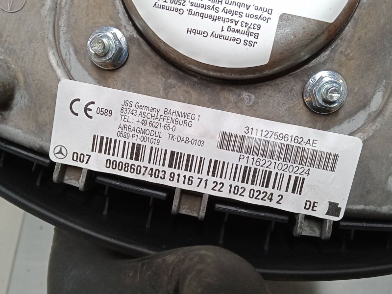 Recambio de airbag volante para mercedes-benz clase a (w169) a 180 cdi (169.007, 169.307) referencia OEM IAM   