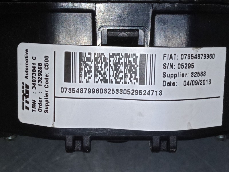 Recambio de airbag volante para peugeot box bus17 l4h2 160 box bus17 l4h2 160 referencia OEM IAM 34073641C  