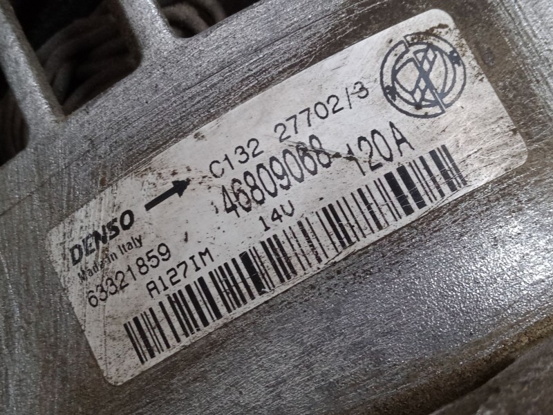 Recambio de alternador para fiat stilo van (192_) 1.9 jtd (192dxe1a) referencia OEM IAM 46809068  