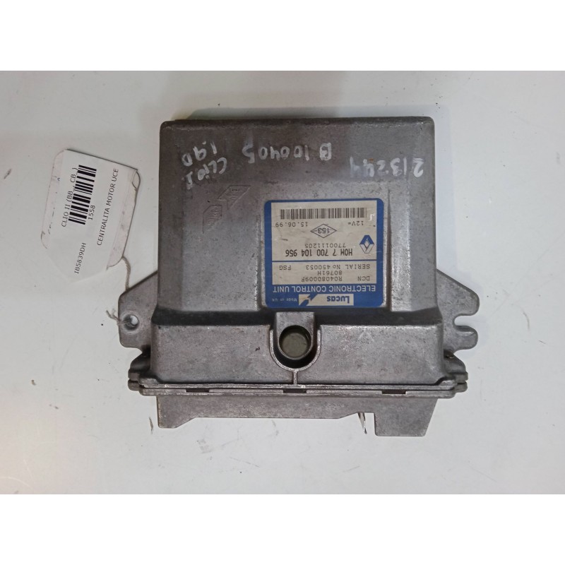 Recambio de centralita motor uce para renault clio ii (bb_, cb_) 1.9 d (b/cb0e, bb0j) referencia OEM IAM HOM770104956  770011120