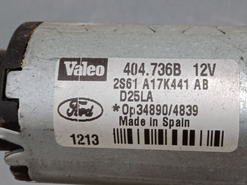 Recambio de motor limpia trasero para ford fusion (ju_) 1.4 referencia OEM IAM 2S61A17K441AB  404736B Recambio de motor limpia trasero para ford fusion (ju_) 1.4 referencia OEM IAM 2S61A17K441AB  404736B