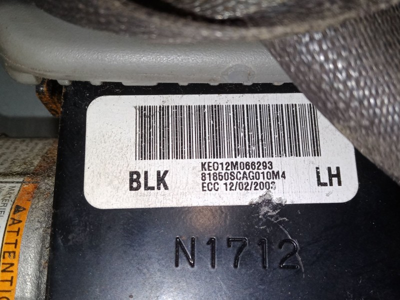 Recambio de cinturon seguridad delantero derecho para honda cr-v ii (rd_) 2.0 (rd5) referencia OEM IAM    Recambio de cinturon seguridad delantero derecho para honda cr-v ii (rd_) 2.0 (rd5) referencia OEM IAM