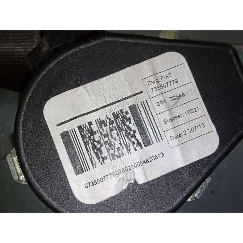 Recambio de cinturon seguridad delantero izquierdo para peugeot box bus17 l4h2 160 box bus17 l4h2 160 referencia OEM IAM 7355077